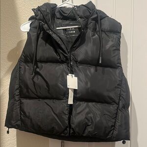 Zara Black Quilted Vest